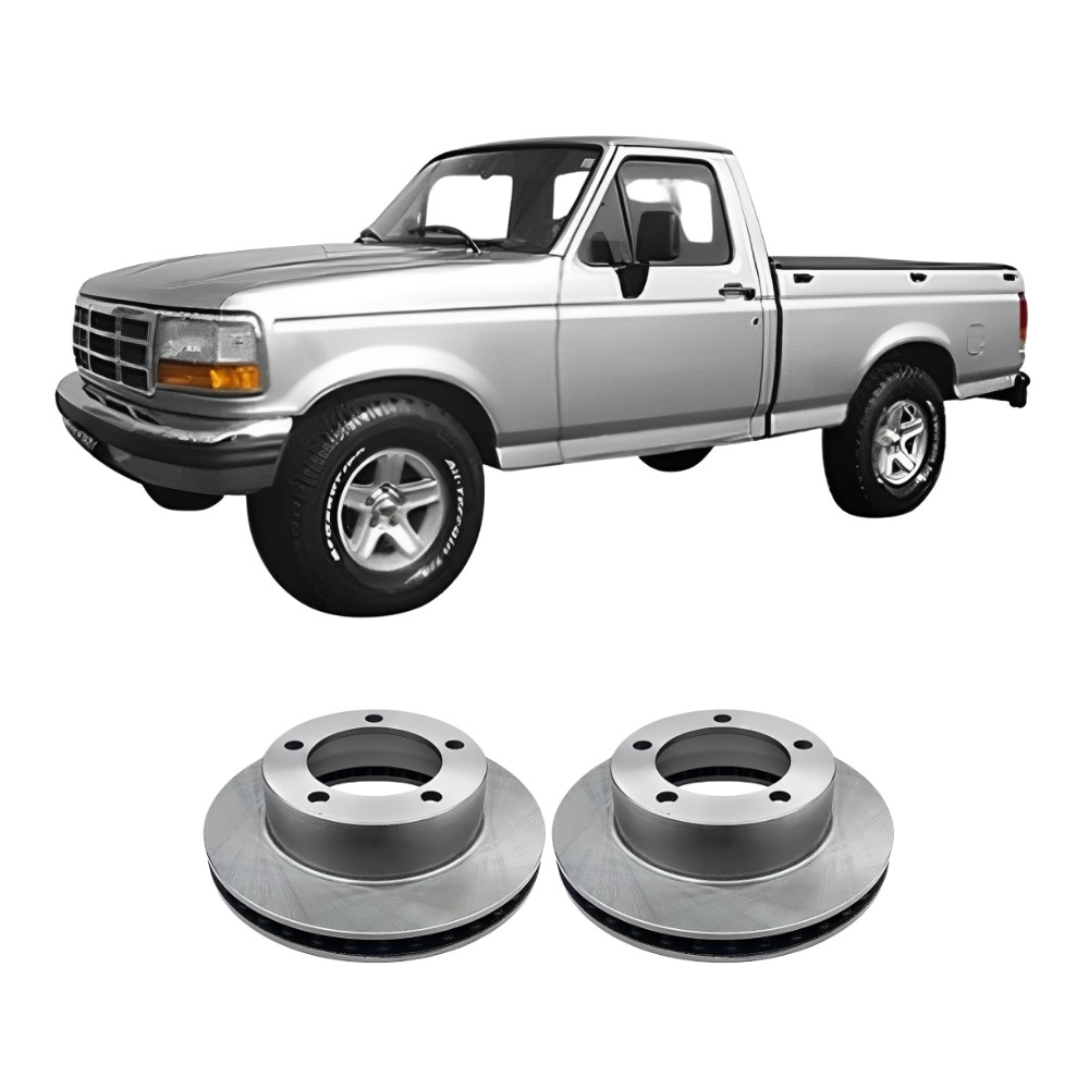 Par Disco Freio Dianteiro Ventilado Ford F1000 1993 Ate 1998 — imagem 2 de 2
