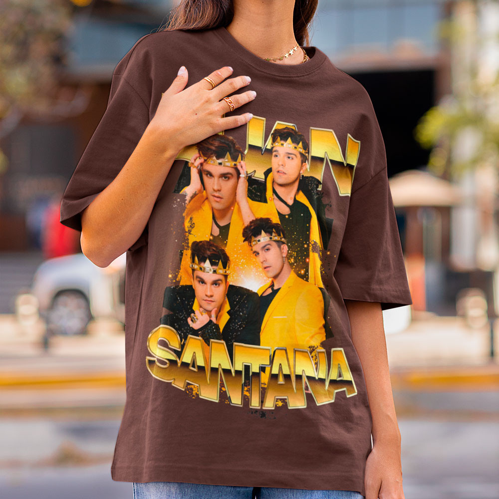 Camiseta Feminina Estampa em Alta Resolução Exclusiva Luan Santana 2025 Tecido 100% Algodão Fio 30.1 Premium