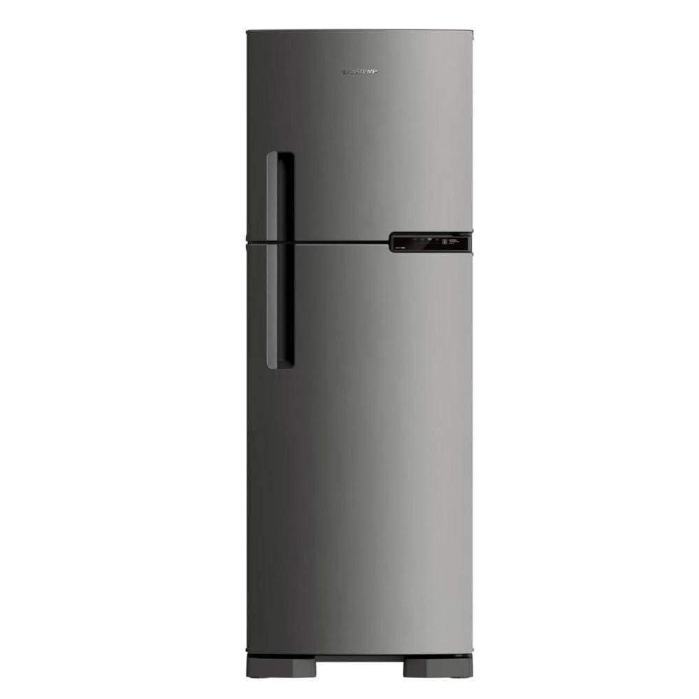 Geladeira/Refrigerador Brastemp Duplex 375L BRM44HK - Frost Free, 2 Portas, Compartimento Extrafrio Fresh Zone, Inox