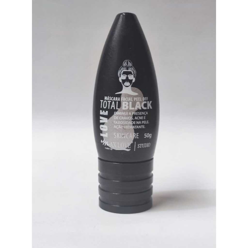 Máscara Facial Peel Off  Remove Cravos Acne e Oleosidade - Total Black 50g - Max Love