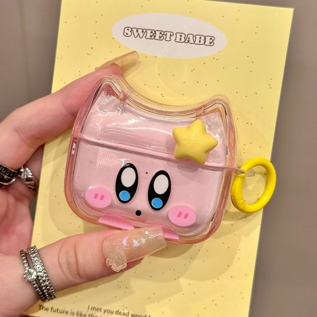 Capa Protetora para Fones de Ouvido 3D Star Kirby Sem Fio Bluetooth AirPods Pro 1/2/3/4 em Oferta na Shopee
