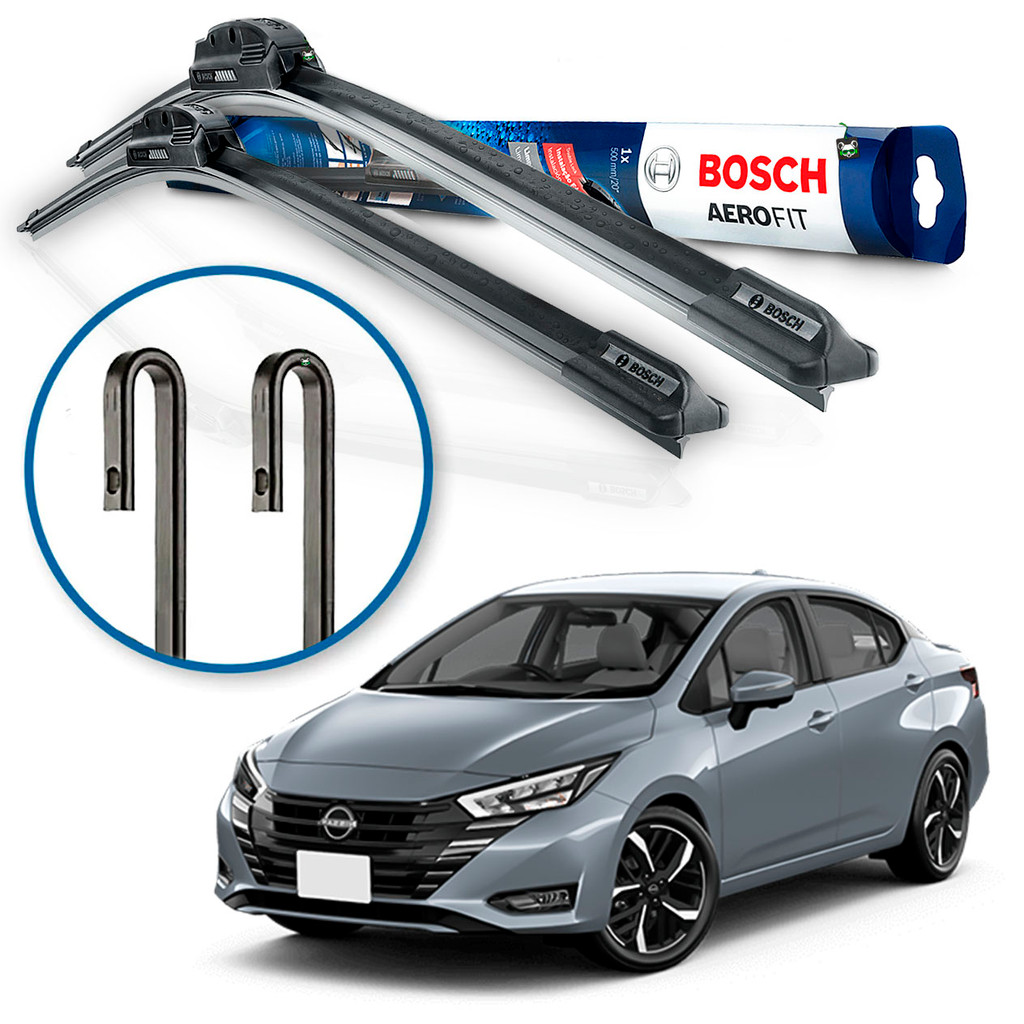 Par Palheta Limpador Parabrisa Bosch Nissan Versa 2021 2022 2023 2024 em Oferta na Shopee