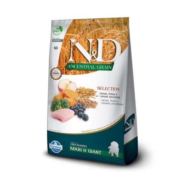 Farmina N&D Ancestral Grain Puppy Maxi 15kg | Ração Premium