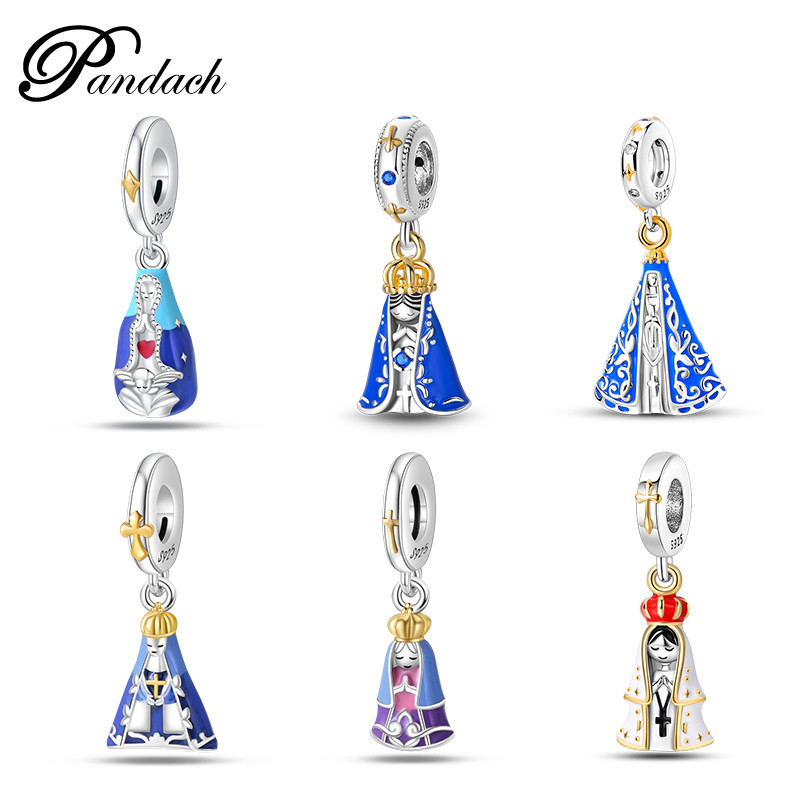 Pingente de prata esterlina 925 compatível com pulseira Pandach Original adequado para mulheres joias requintadas faça v em Oferta na Shopee