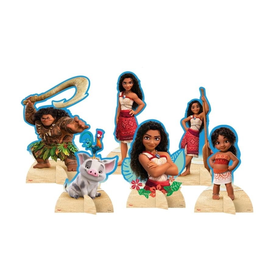 Decoração de Mesa - Moana 2 - 6 unidades - Regina - Rizzo em Oferta na Shopee
