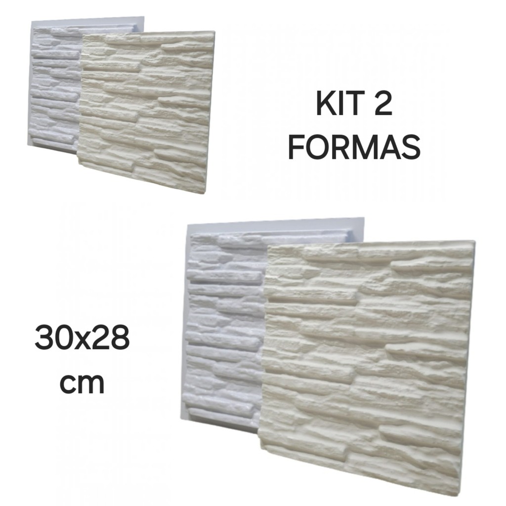 Kit 2 Forma Gesso Molde Gesso Pra Gesso 3d Canjiquinha 30x28