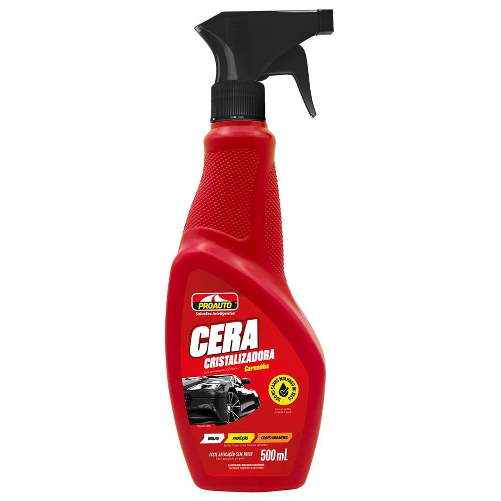 Cera Liquida Cristalizadora Com Carnauba 500ML Proauto 3061 em Oferta na Shopee