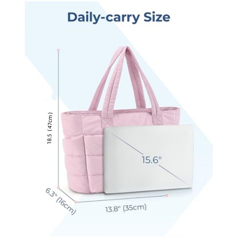 Bolsa Feminina Grande Capacidade Cor Sólida Sacola Versátil Para Commuter Trabalho Estudante Classe — imagem 2 de 2