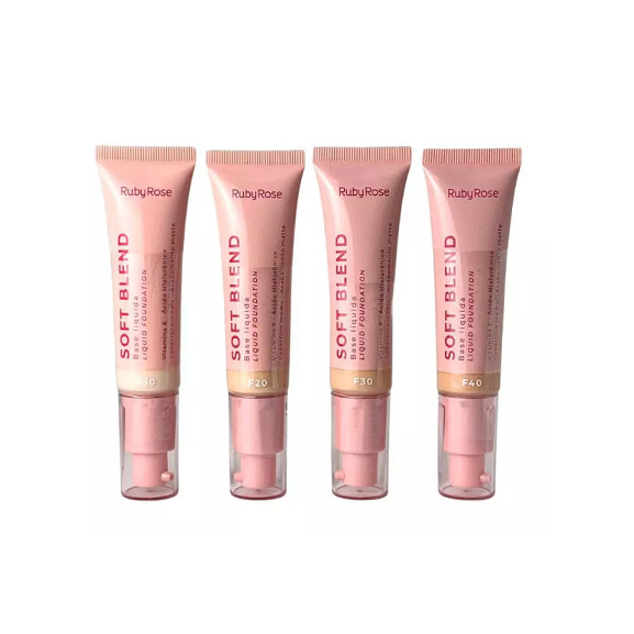 Base Líquida Facial Soft Blend Ruby Rose - F40