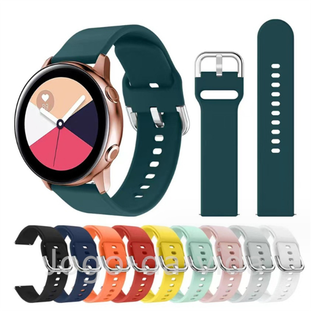 Pulseira de silicone com fecho Samsung Watch4 Classic 42-46mm Galaxy Watch4/5 /5 Pro/6/7 40-44mm 45mm DK store