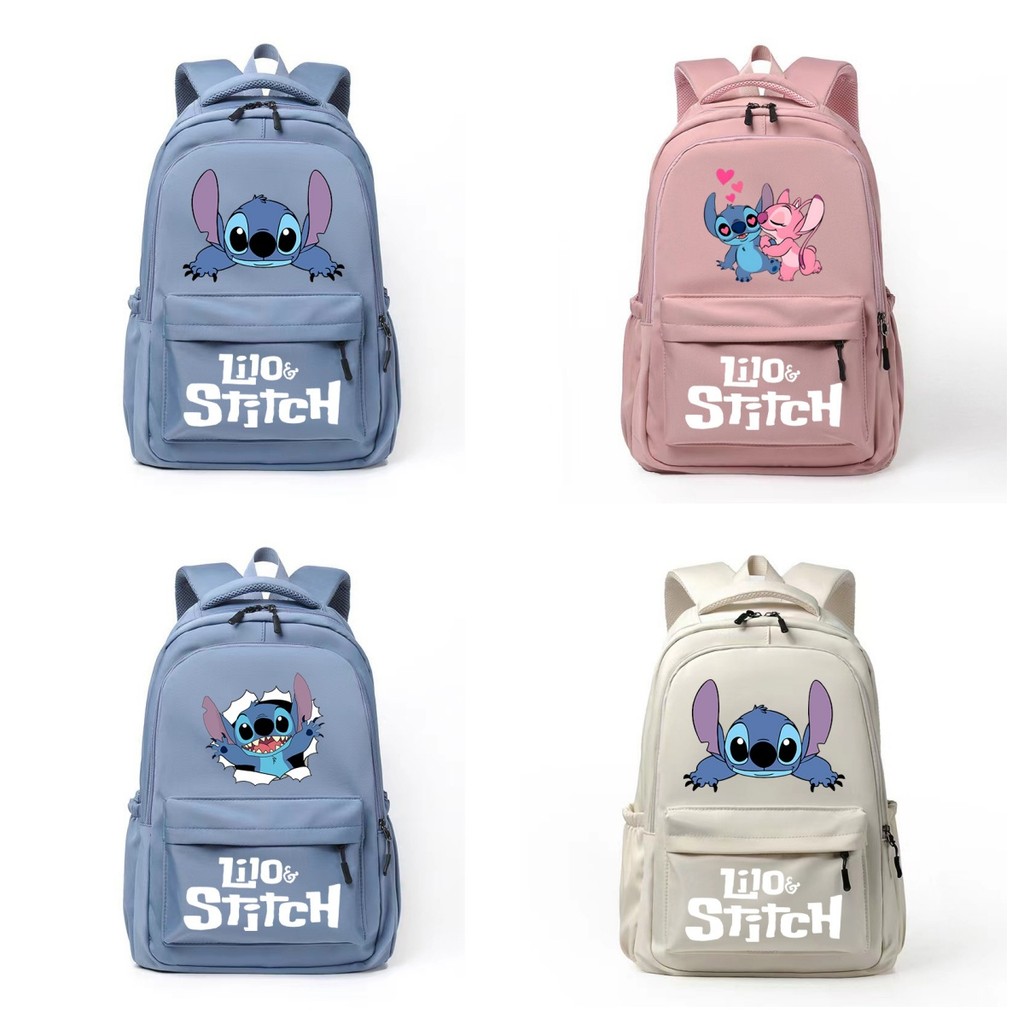Stitch Mochila Para Mulheres Homens Grande Capacidade Estudantes Moda Personalidade Respirável Feminino Sacos Multiuso em Oferta na Shopee