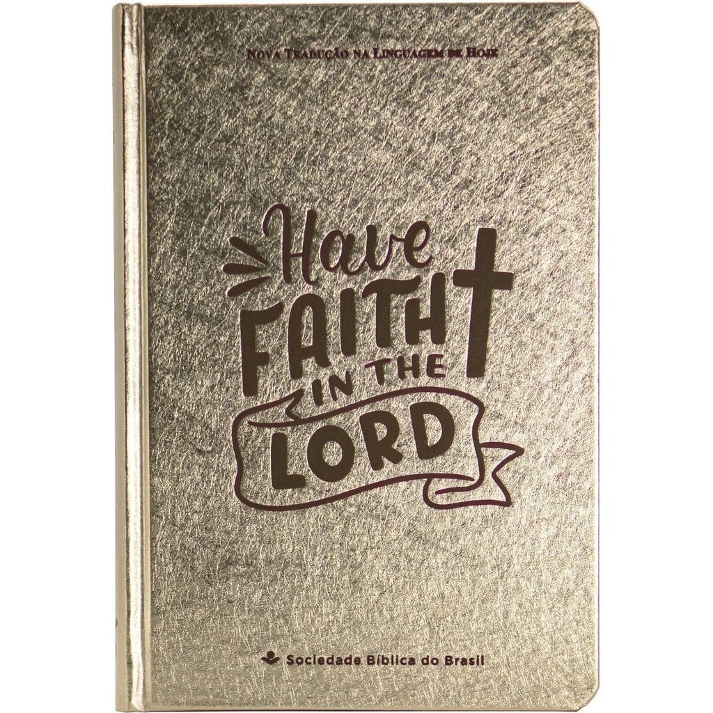 Bíblia Sagrada NTLH | Letra Grande | Capa Dura | Dourado Faith