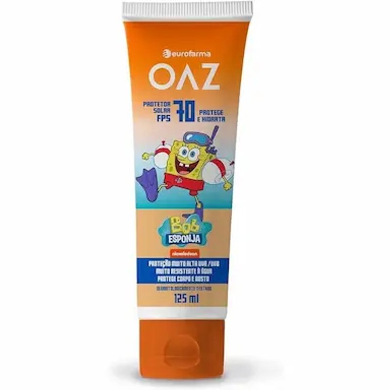 OAZ PROTETOR SOLAR BOB ESPONJA CORPO E ROSTO 70FPS 125ML