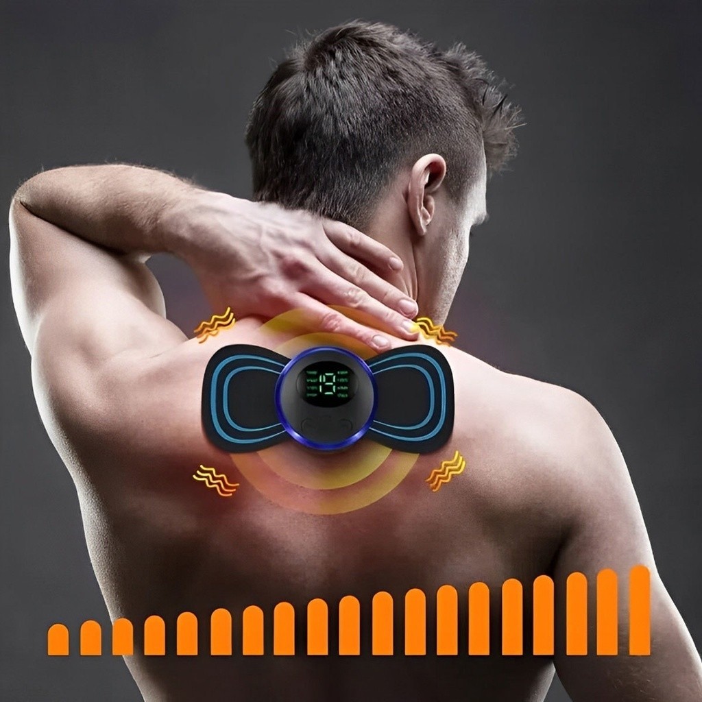 Massageador elétrico de pulso elétrico EMS! Recarregável para relaxar a coluna cervical, coluna lombar e corpo