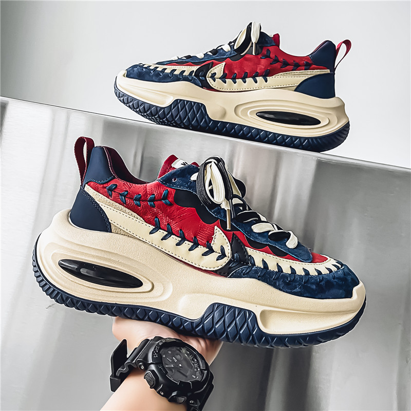 2024 Nova Moda All-Match Running Sneaker Casual e Confortável Hight dos homens Aumentando Sapatos