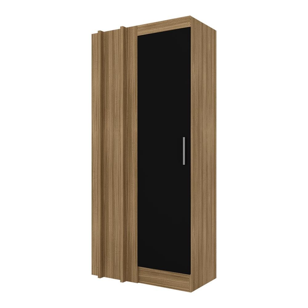 Guarda Roupa Modulado Canto Reto Joker Boreal/preto - Móveis Arapongas em Oferta na Shopee