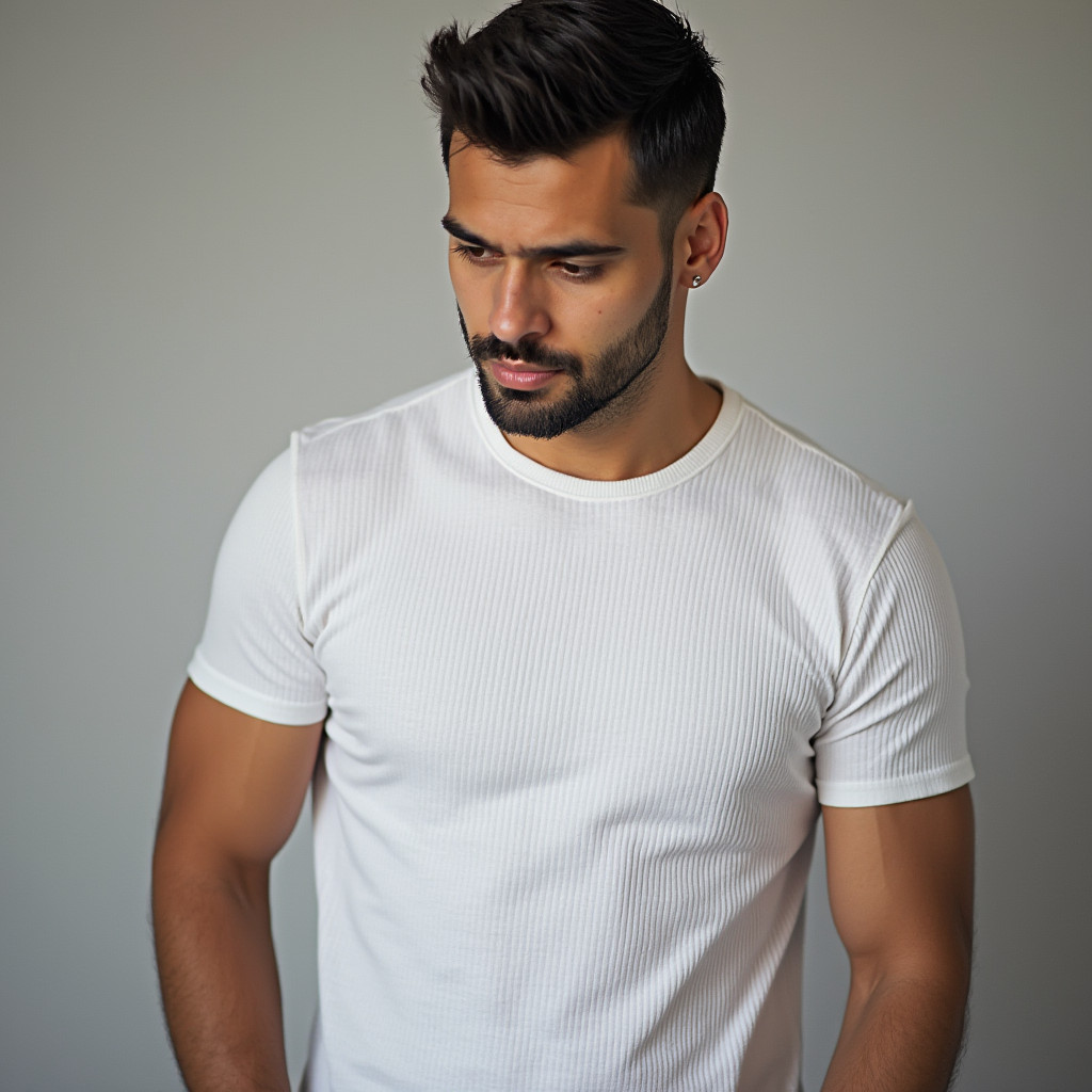 Camiseta Camisa Premium Canelada Lisa Slim Casual Estilo Americana Importada Academia Minimalista