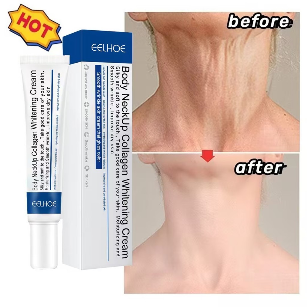 Creme Antirrugas Para Pescoço Com Hidratação E Reparação De Linhas Finas em Oferta na Shopee