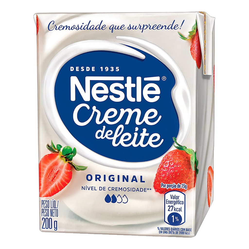 Creme De Leite Uht Leve Homogeneizado Original Nestlé Caix