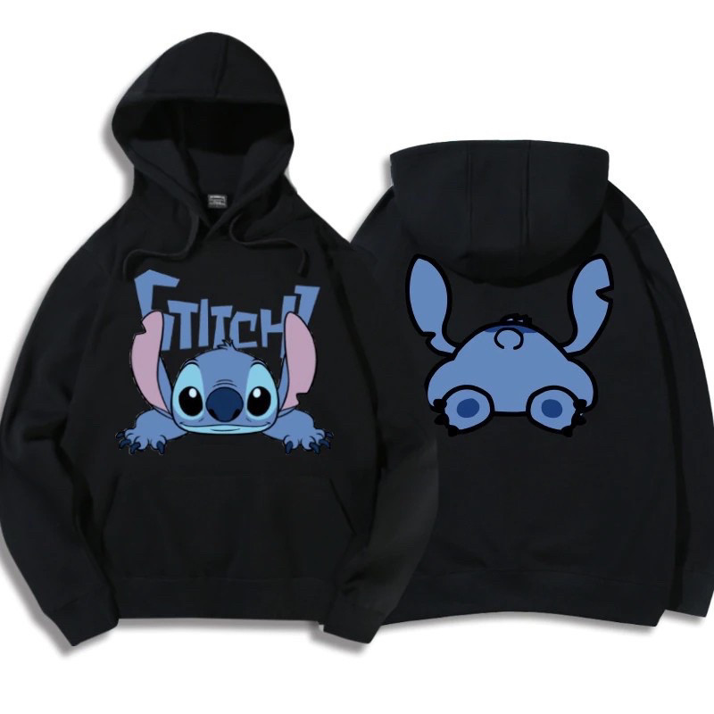 Moletom Unissex Estampa Lilo Stitch Filme Seriado Flanelado com Capuz Inverno Promoção Envio Rápido Suéter, agasalho