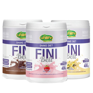 Kit 3 Shake Diet C/ Colageno Fini Belt Sabores 400g - Unilife em Oferta na Shopee