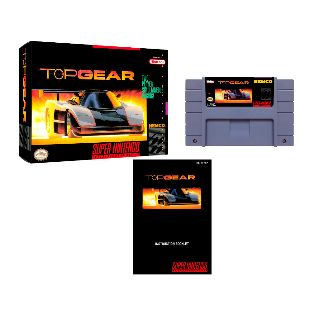 Jogo Top gear super nintendo novo com caixa e manual completo em Oferta na Shopee