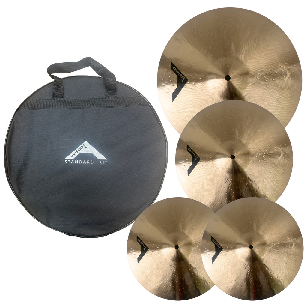 Kit de Pratos de Bateria em Bronze B20 + Bag de transporte