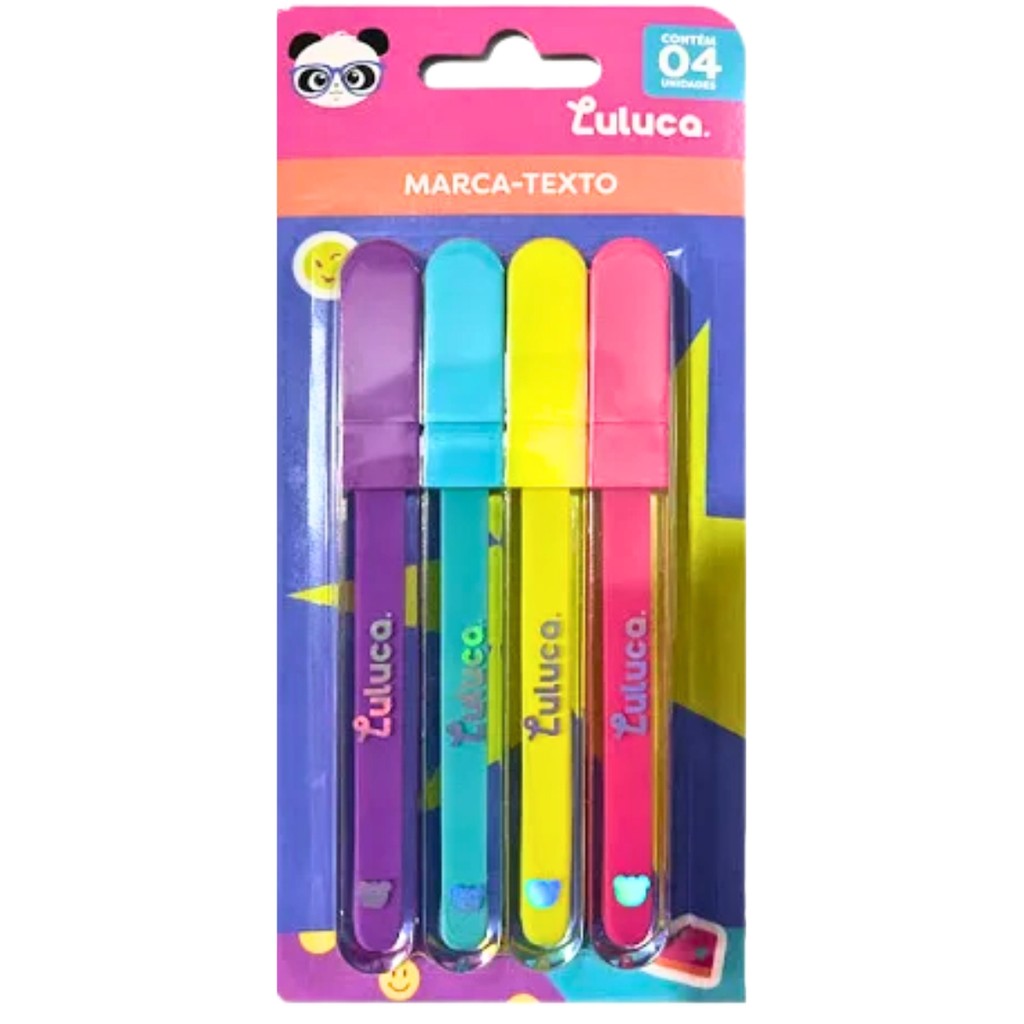 Kit Caneta Marca Texto Luluca Cores  Vibrantes

 em Oferta na Shopee