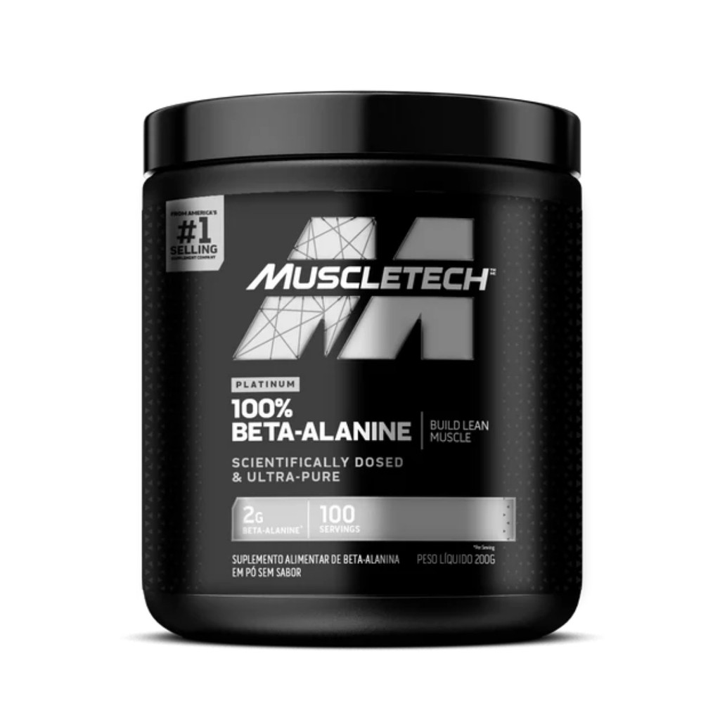 Beta-Alanina Platinum Pote 200g Muscletech em Oferta na Shopee