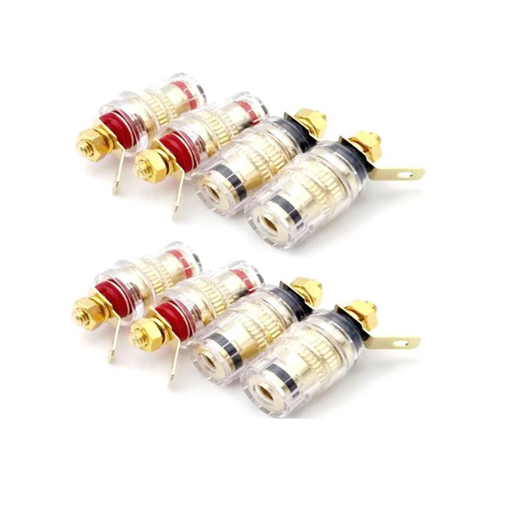 Kit Terminal Borner Para Amplificador Receiver Alto Falante Caixa Som PA