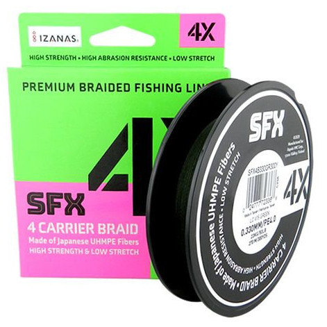 Linha Sufix SFX 4X | Verde 270m - Multifilamento | Rapala