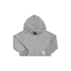 Blusão Cropped Básico em Moletom Juvenil Gloss