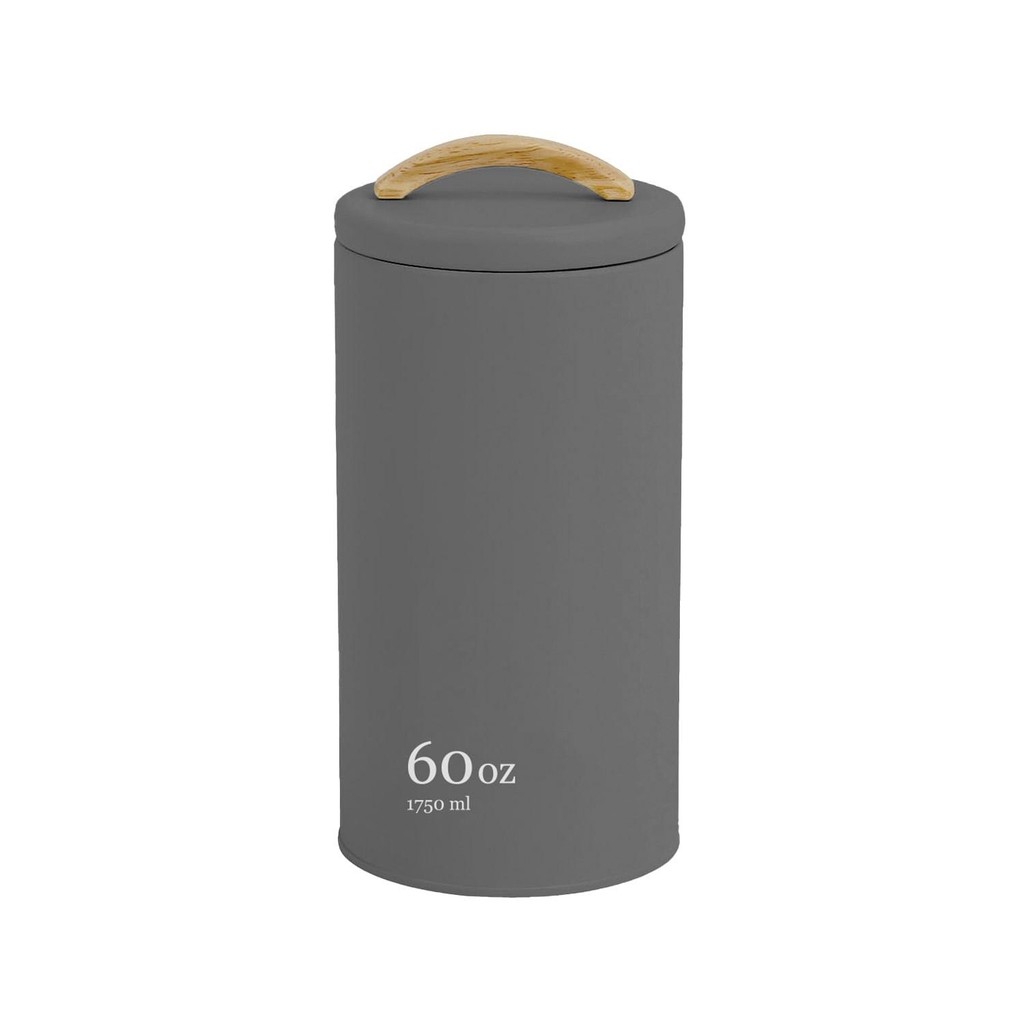 Pote mantimentos Ou 1,75L Linha Sense em metal com alça em Bambu em Oferta na Shopee