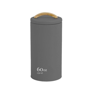 Pote mantimentos Ou 1,75L Linha Sense em metal com alça em Bambu em Oferta na Shopee