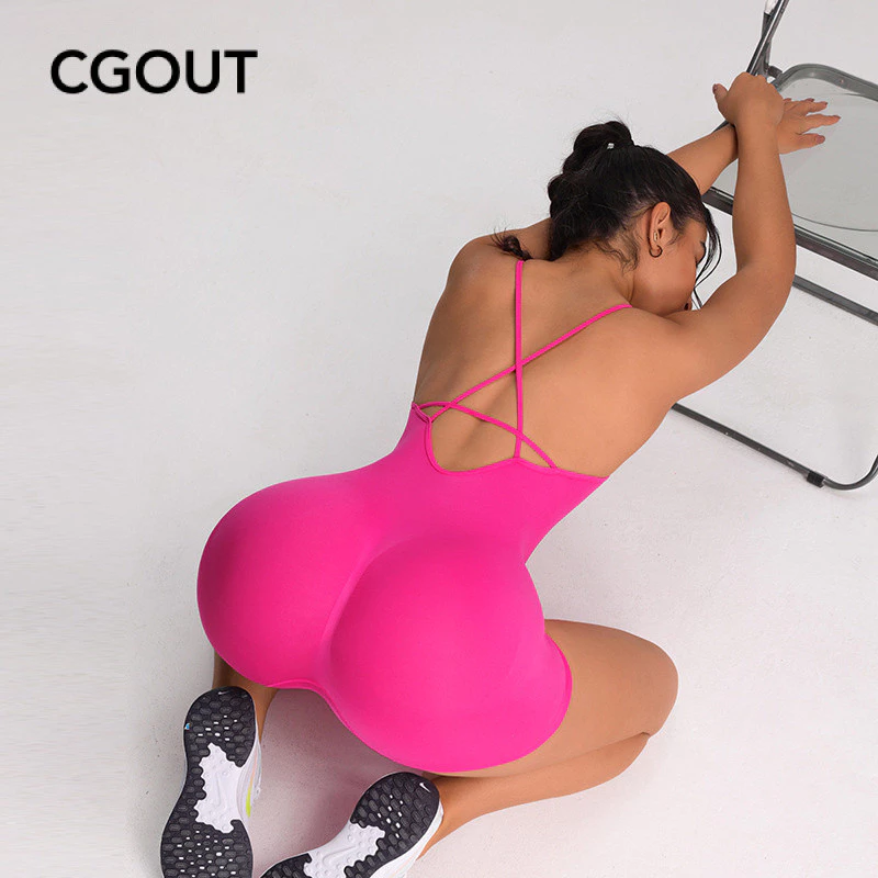 Macacão de Yoga Roupas de Fitness Femininas Macacão Esportivo de Secagem Rápida — imagem 1