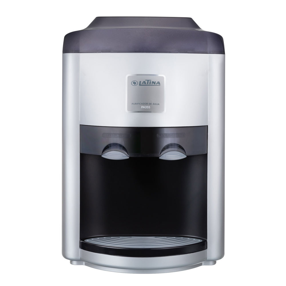 PURIFICADOR DE ÁGUA MINERAL LATINA PRATA C/ PRETO 127V PA355