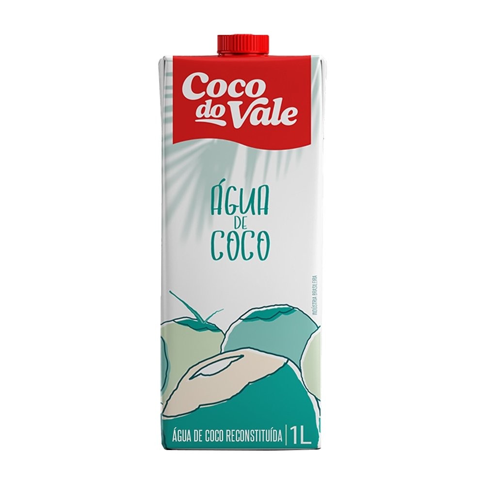 Água de Coco UHT Coco do Vale 1L - Embalagem com 12 Unidades - Food & Beverages