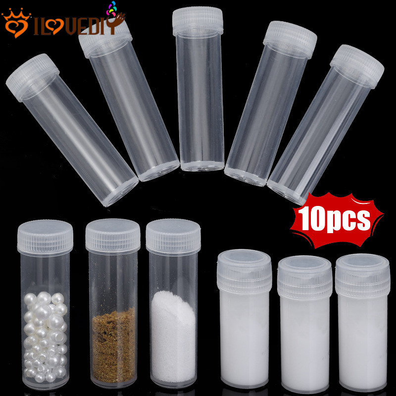 Frasco De Amostra De Plástico-Mini Frascos De Tubo De Ensaio-Com Tampa À Prova De Vazamentos-Cápsula De Comprimidos De M