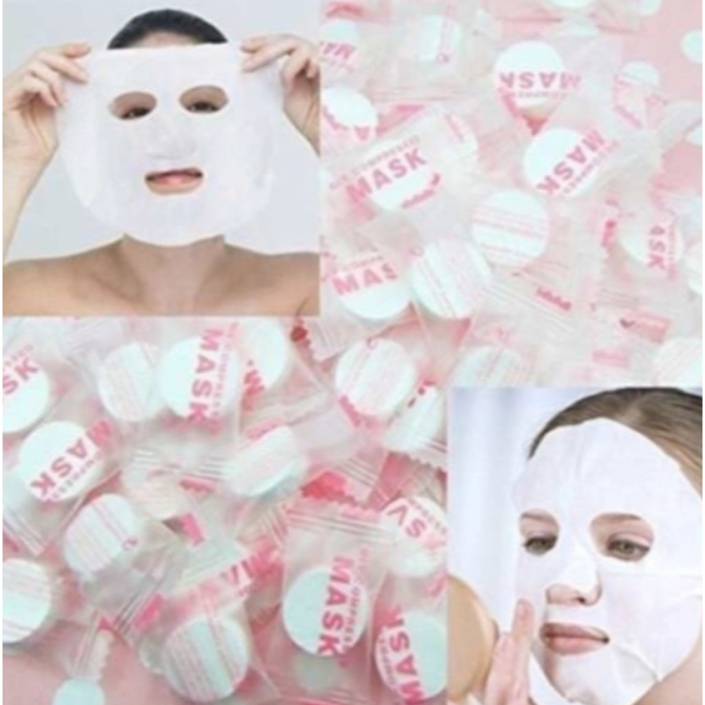 GGUAN KIT 30/60/90/150unidades máscaras faciais comprimidas para tratamento de beleza conveniente em Oferta na Shopee