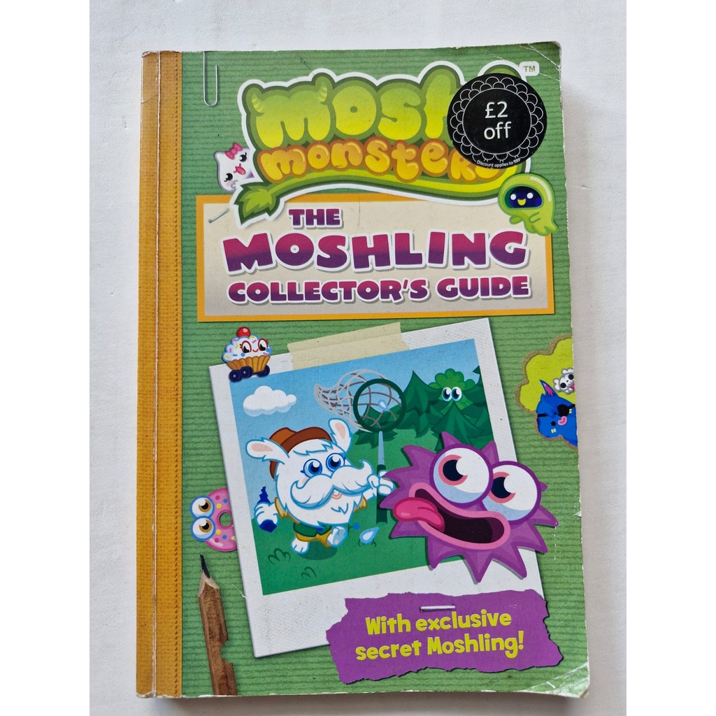 LIVRO, MOSHI MONSTERS, THE MOSHLING COLLECTOR'S GUIDE - EDIÇÃO INGLÊS