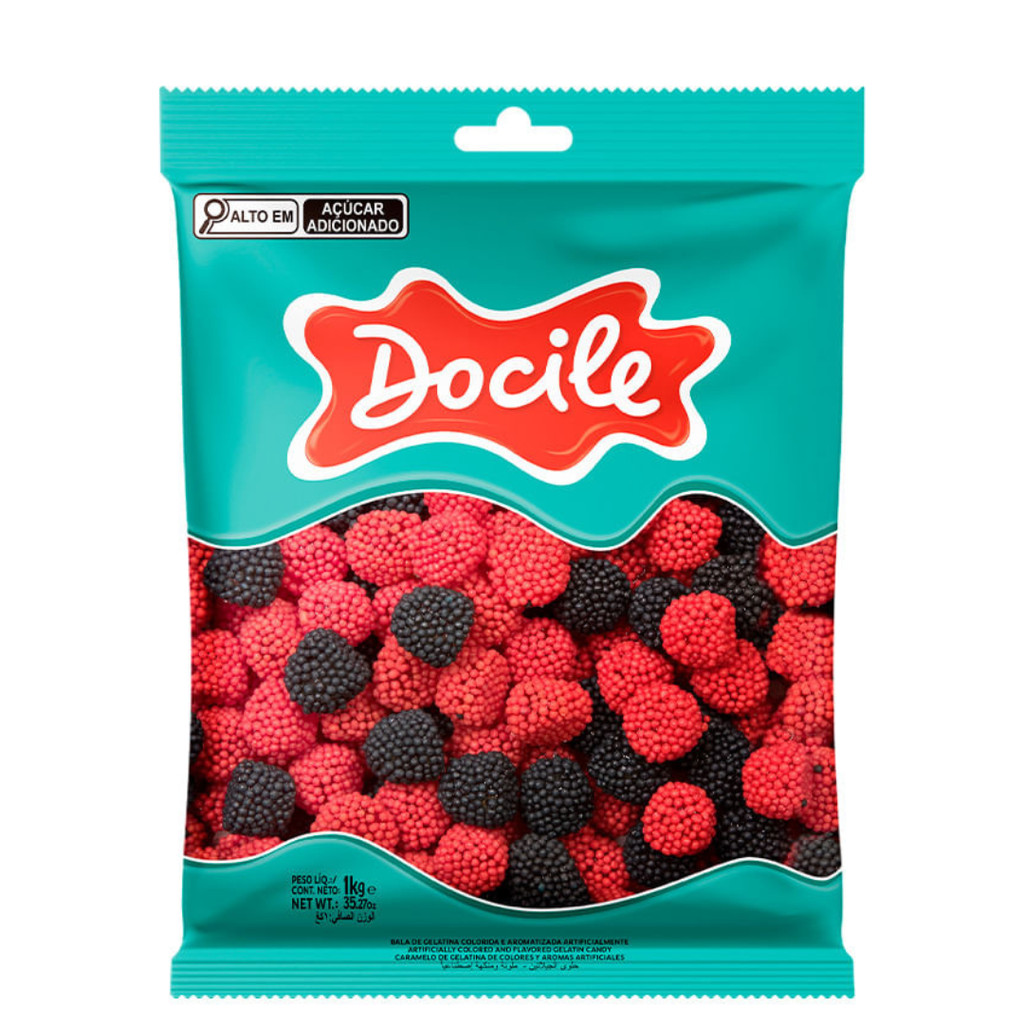 Bala Gelatina Amora Docile 1kg em Oferta na Shopee