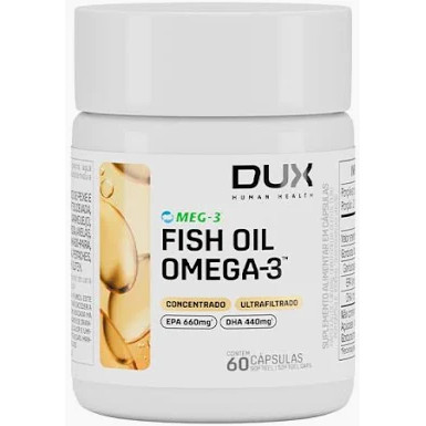 Fish Oil Omêga 3 Sem Sabor 60 Caps Dux