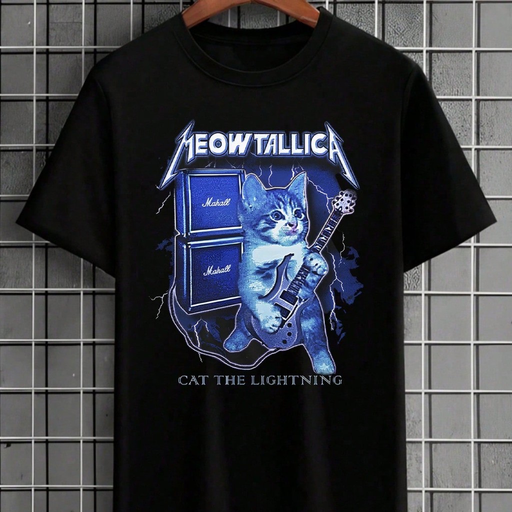 Camiseta Meowtallica em Oferta | Shopee 2026