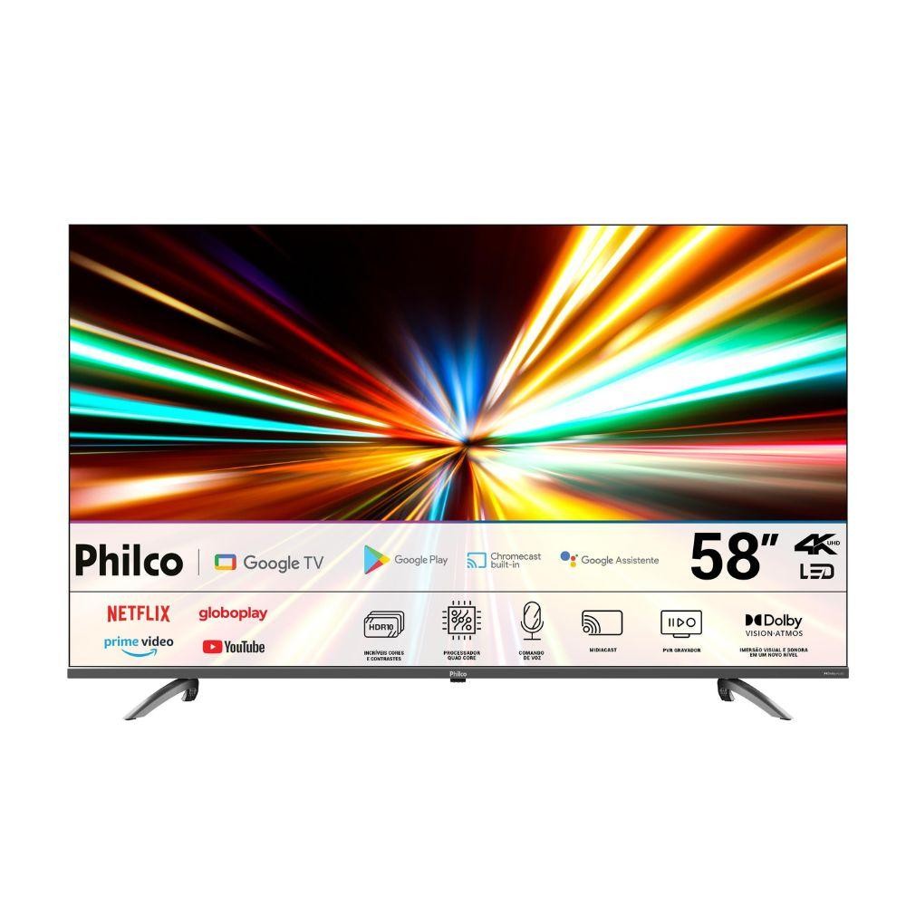 Smart TV Philco P58KGA 4K UHD 58" Android Processador Quad Core Dolby Audio em Oferta na Shopee