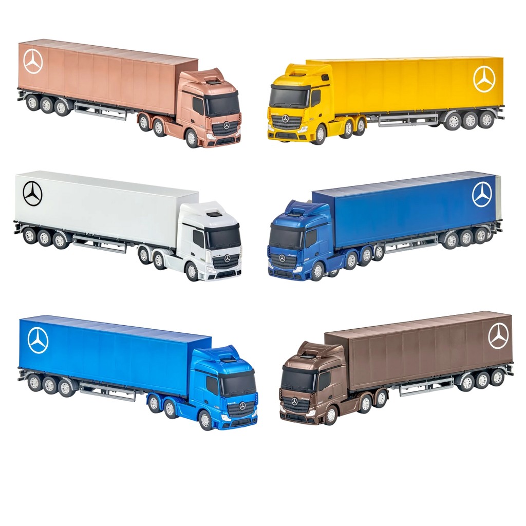 Caminhão Brinquedo Mercedes Benz Actros Baú Usual Brinquedos