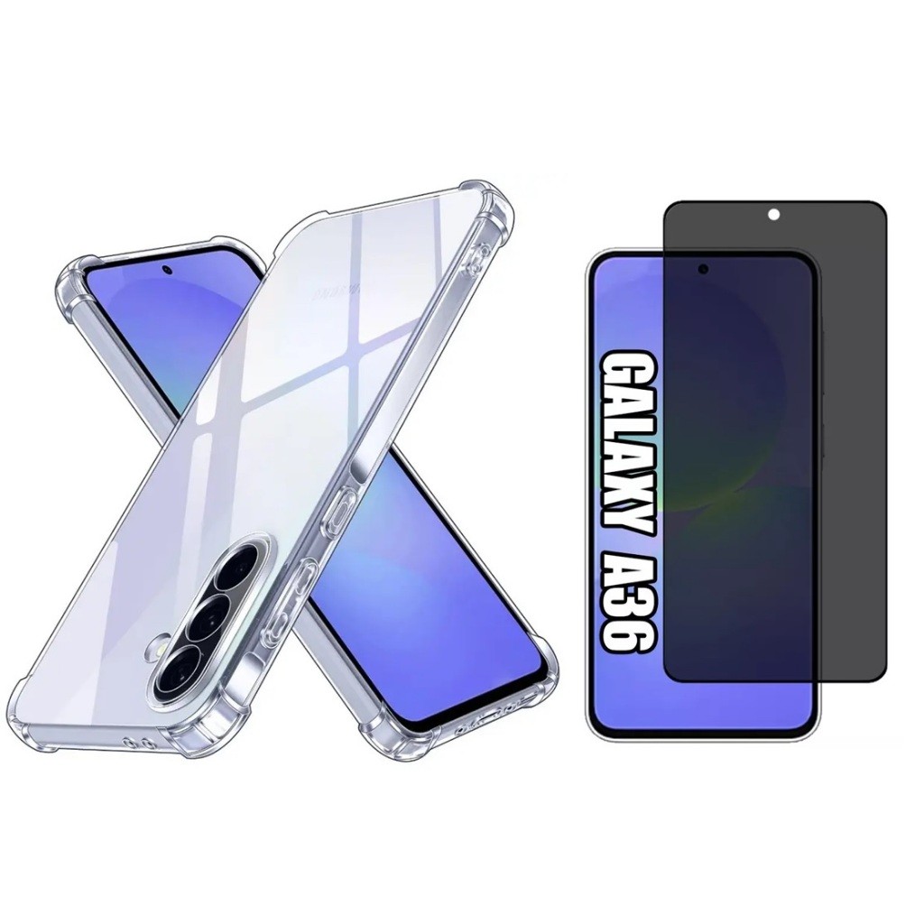 Capa Case Capinha Compatível Com Galaxy A36 5G + Película 3D Privacidade