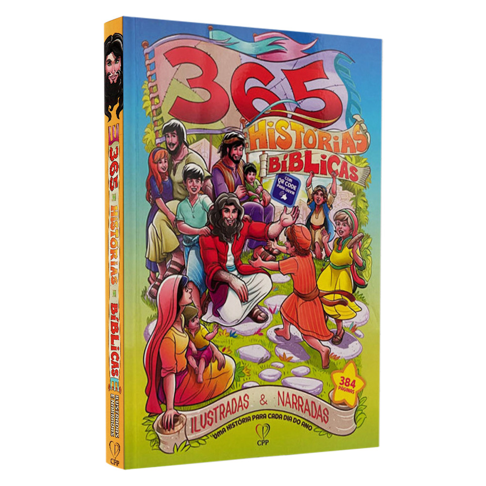 365 Histórias Bíblicas | Ilustrada e Narradas em Oferta na Shopee