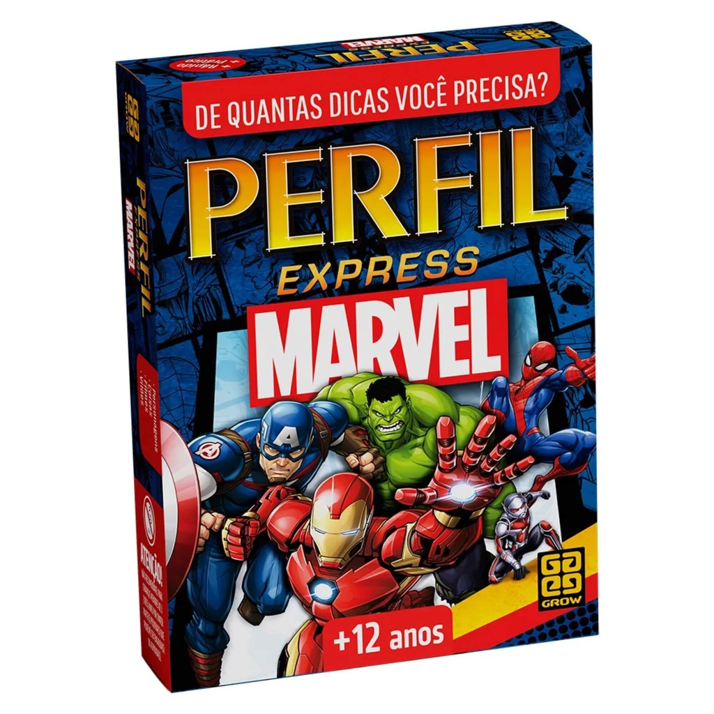 Jogo Perfil Express Marvel Grow - 04738 em Oferta na Shopee