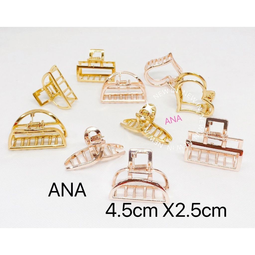 KIT 12 peças Piranha P média Dourada e rose de metal vários modelos blogueira — imagem 2 de 2