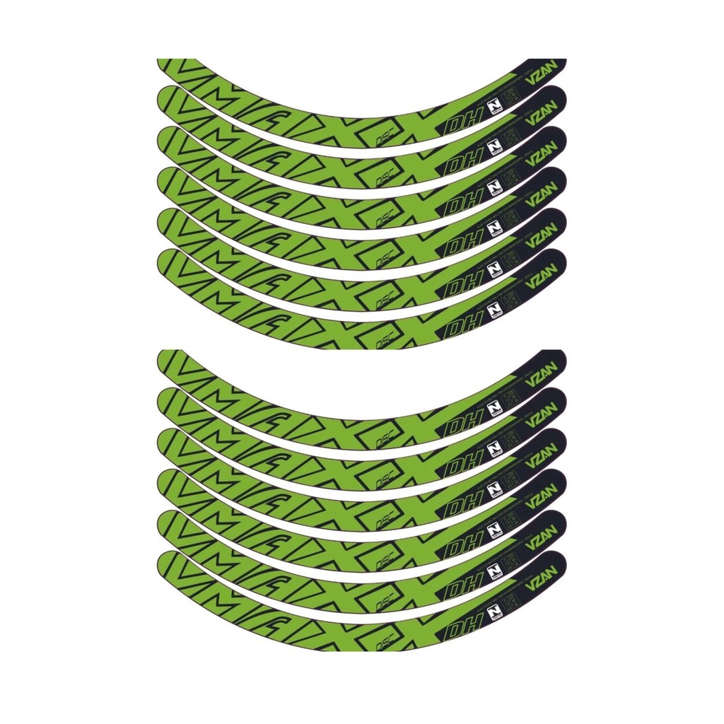 Kit 12 Adesivos duas Rodas Vmaxx 29 BIKE freio a disco VERDE